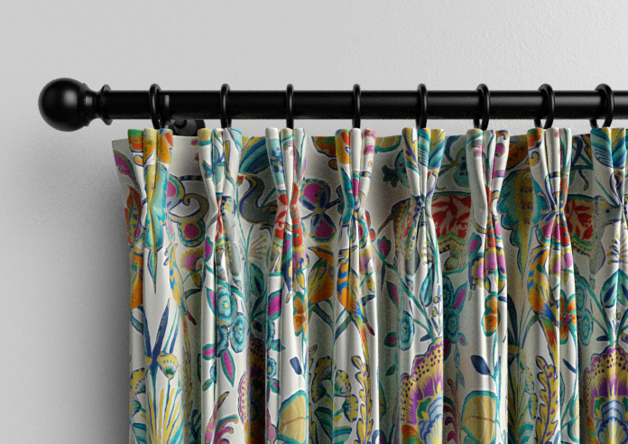 Bangalore Faux Silk, Azure Glow - Made to Measure Curtain - Image 11